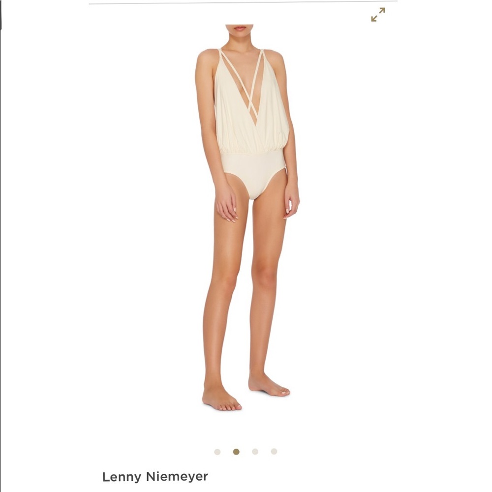 Lenny Niemeyer White strappy one piece swimsuit
